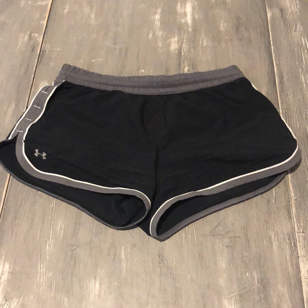 Women's Black/Grey Under Armour Shorts